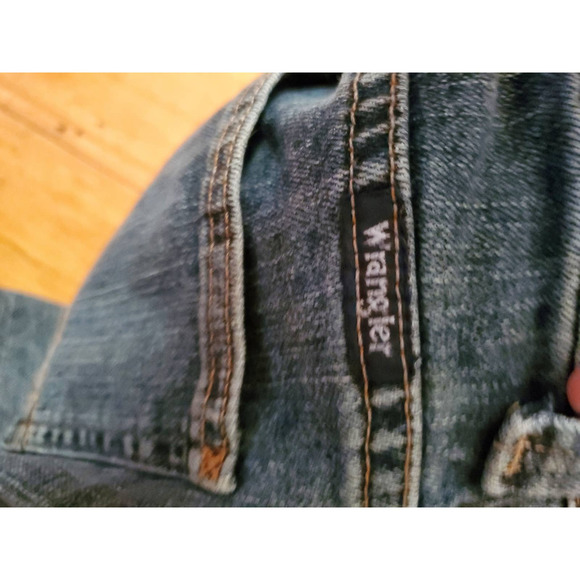 Wrangler Boys Size 12 Slim Straight Leg Jeans Blue Label Adjustable Waist - Picture 8 of 12